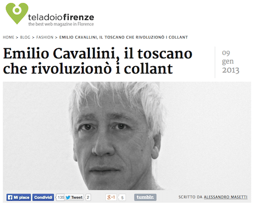 Interview to Emilio Cavallini by Alessandro Masetti