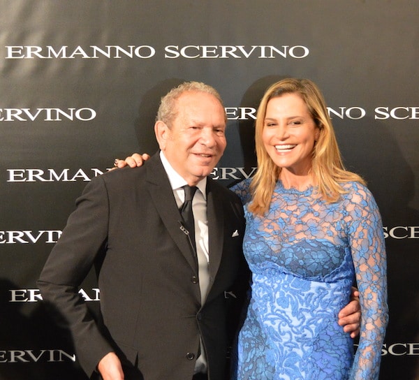 Ermanno Scervino e Simona Ventura nel backstage