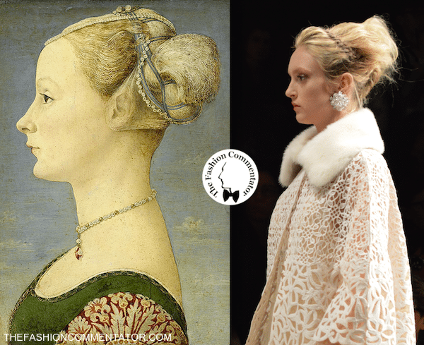 Ermanno Scervino - SS2015 - Renaissance portrait comparison