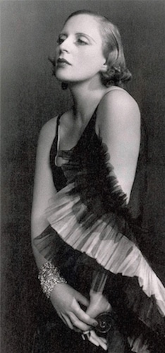 Tamara de Lempicka wearing Marcel Rochas dress - Madame D'Ora - 1931:1933