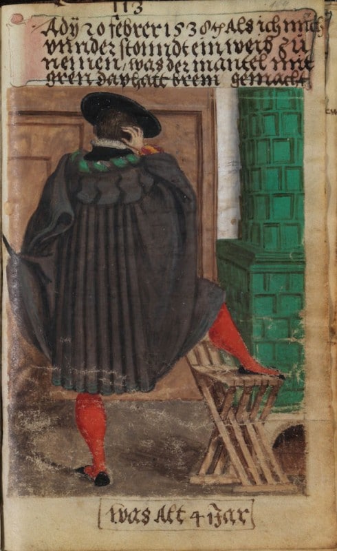 Matthäus Schwarz Aged 41 years - On 20th February 1538 When I decided to take a wife, the gown was made with green trims of half silk. - © The Herzog Anton Ulrich Museum, Braunschweig