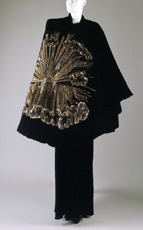 Elsa Schiaparelli, Apollo of Versailles cape, from the Zodiac Collection, AutumnWinter 1938-1939