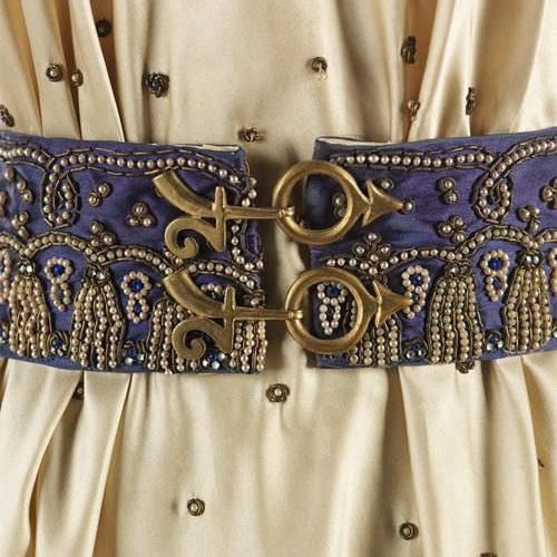 Elsa Schiaparelli - belt and dress from the Zodiac collection, Fall Winter 1938